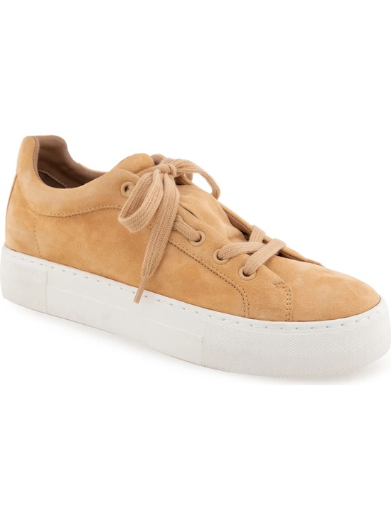 AEROSOLES Shoes - Aerosoles Tan Suede Platform Sneakers Lace Up Casual Comfort Shoes
